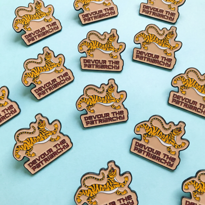 Devour the Patriarchy enamel pin