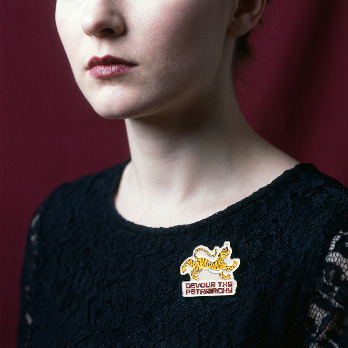 Devour the Patriarchy enamel pin