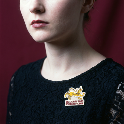 Devour the Patriarchy enamel pin