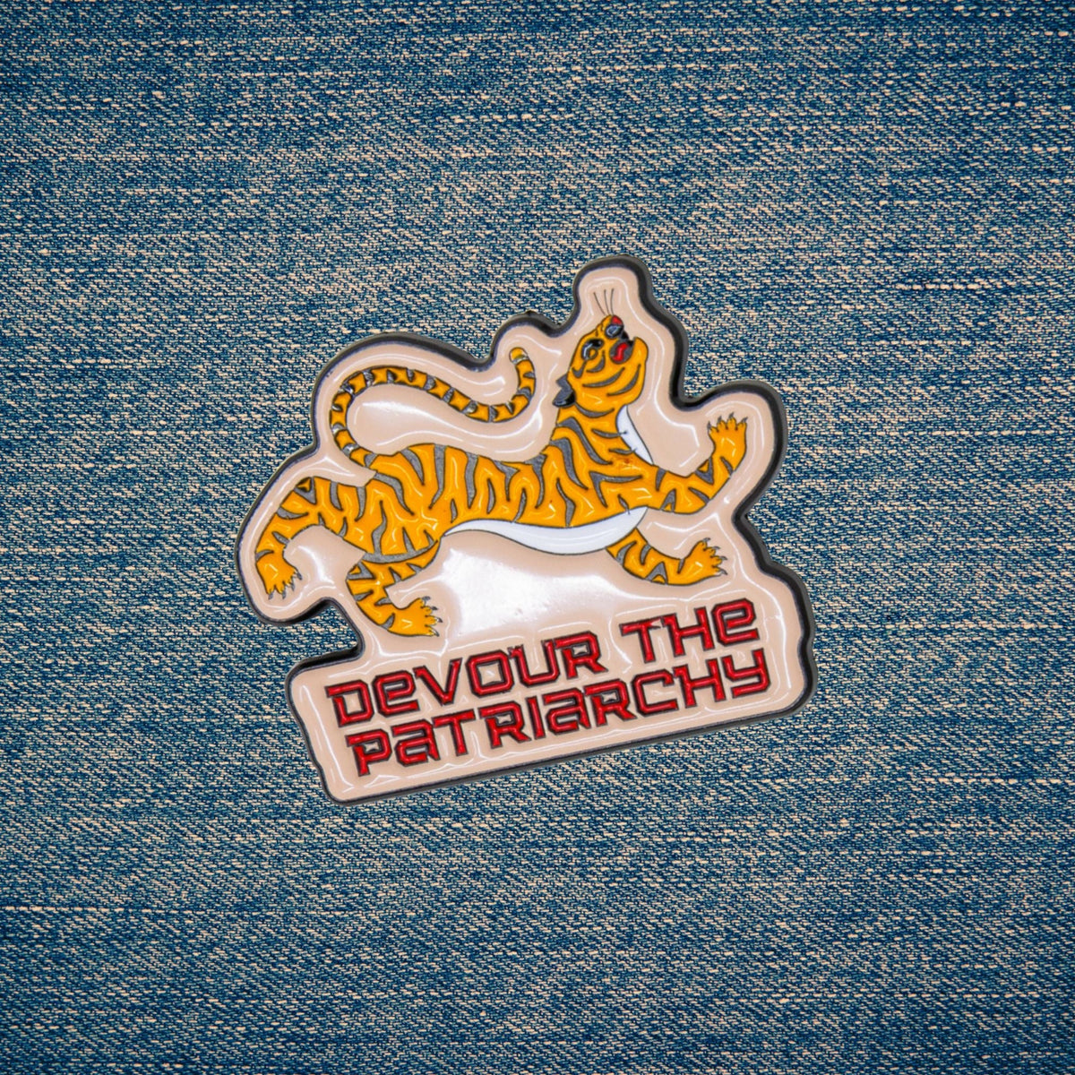 Devour the Patriarchy enamel pin