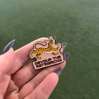 Devour the Patriarchy enamel pin