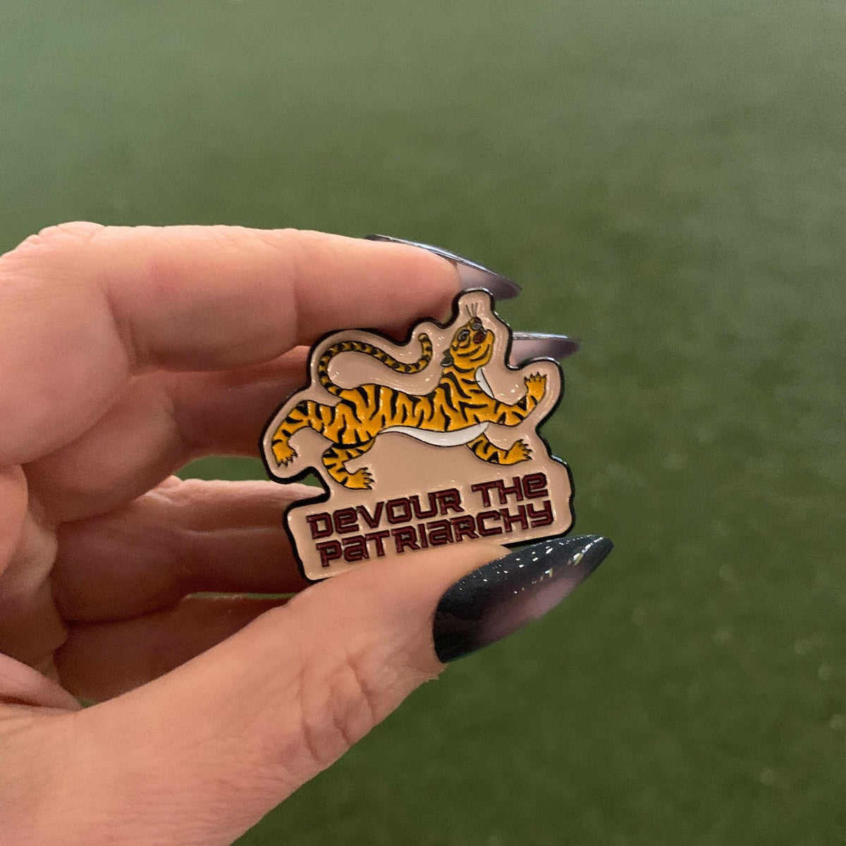 Devour the Patriarchy enamel pin