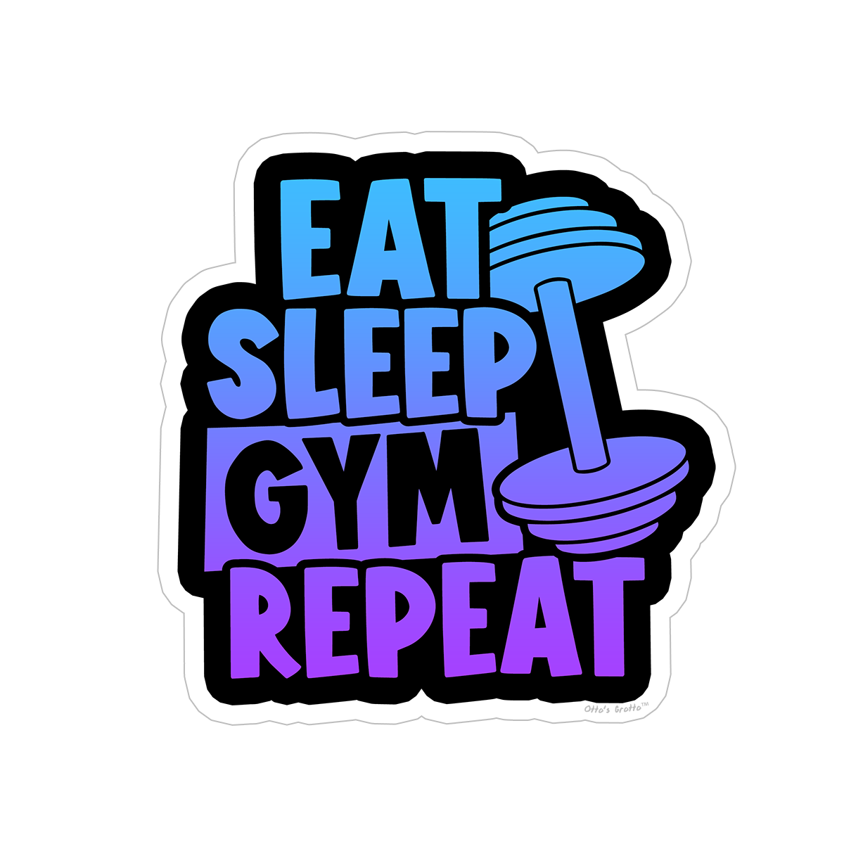Eat, Sleep, Gym, Repeat sticker