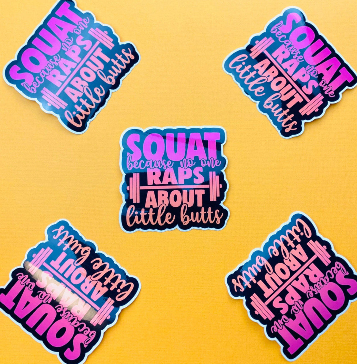 Weightlifting sticker
