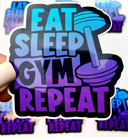 Eat, Sleep, Gym, Repeat sticker
